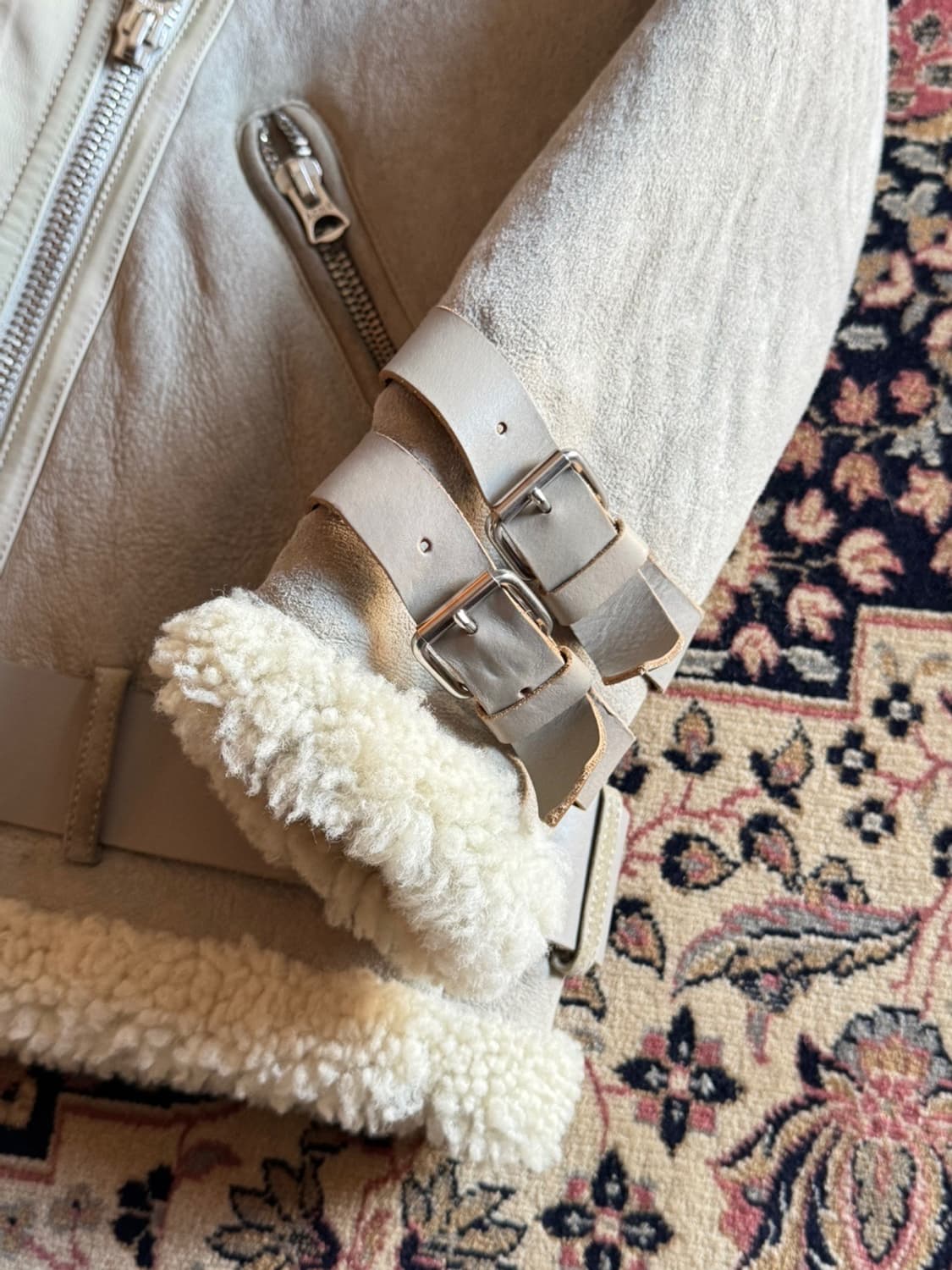 아크네 스튜디오 시어링 스웨이드 자켓 무스탕 55~66 상품이미지7