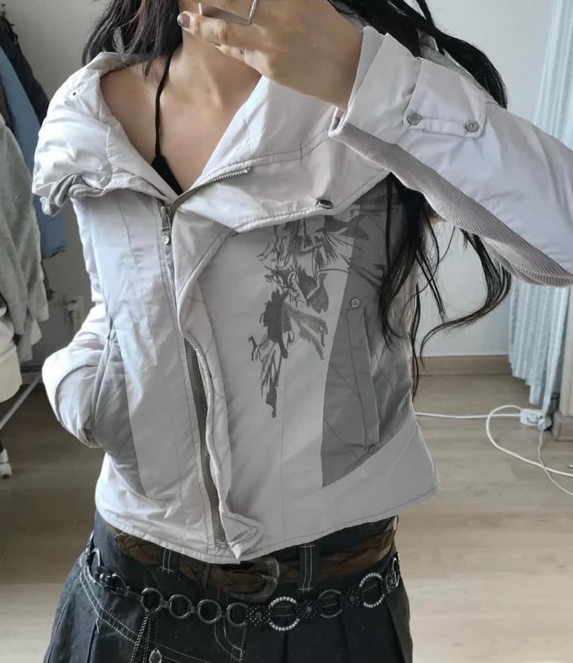 빈티지 오리엔탈 숏패딩 점퍼 상품이미지1