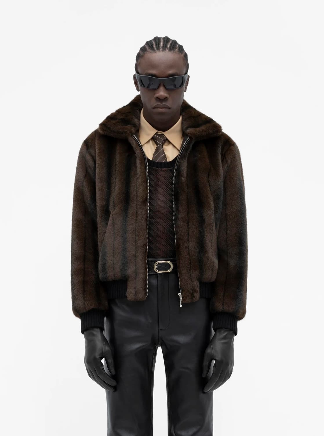 ernest w baker 24AW 밍크 해링턴 퍼 자켓 상품이미지1