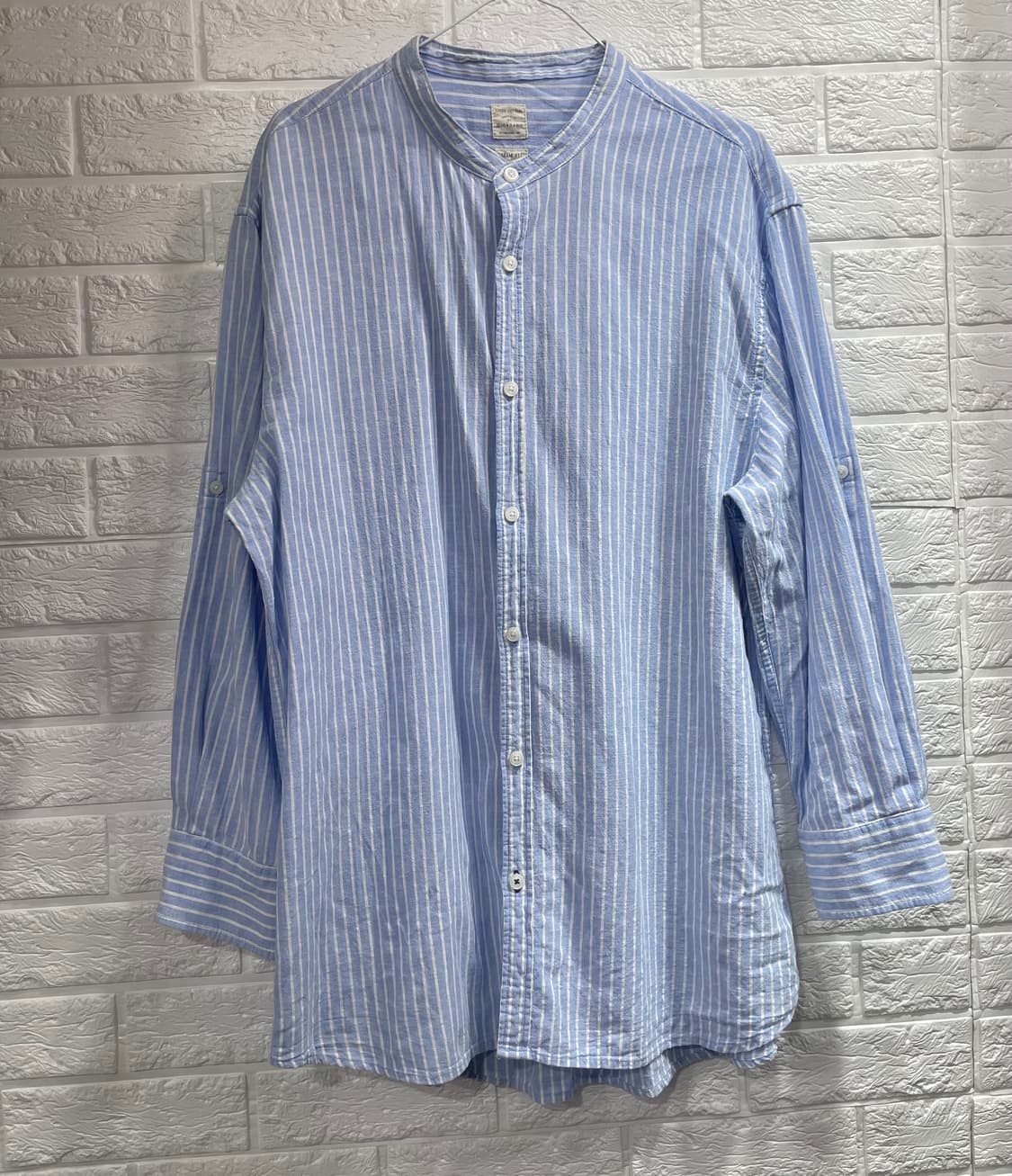 지오다노 마남방 면남방 마셔츠 면셔츠 마+면 혼방 린넨셔츠XL 상품이미지2