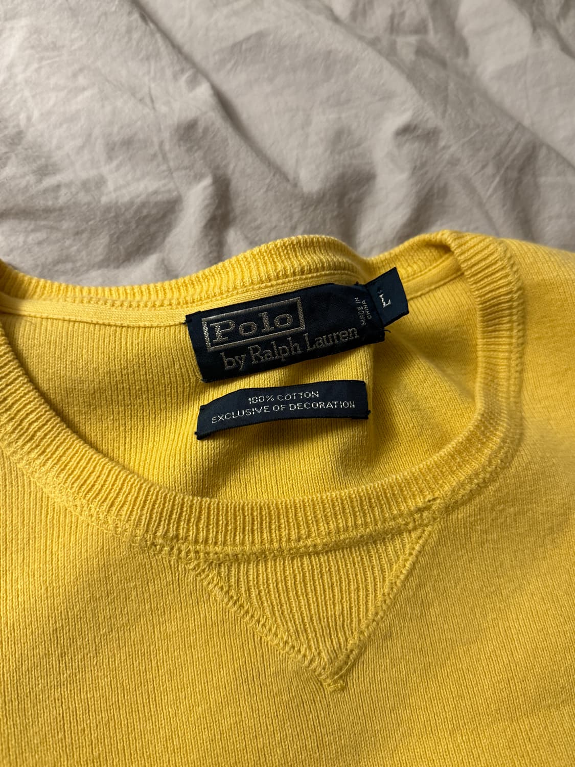 폴로 랄프로렌 연노랑 니트 상품이미지3