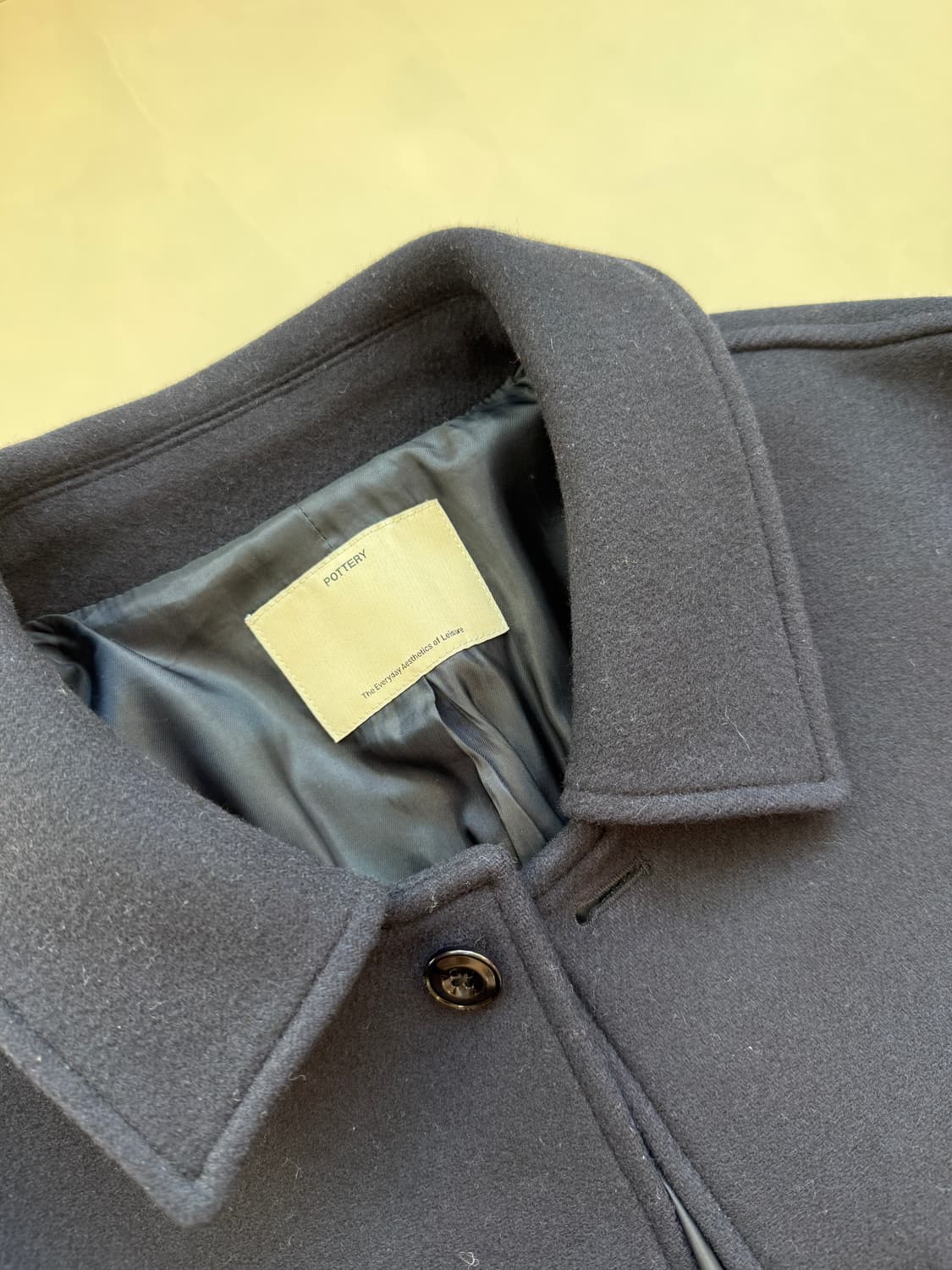 포터리 멜톤울 맥코트 네이비 2(105-110) 상품이미지2