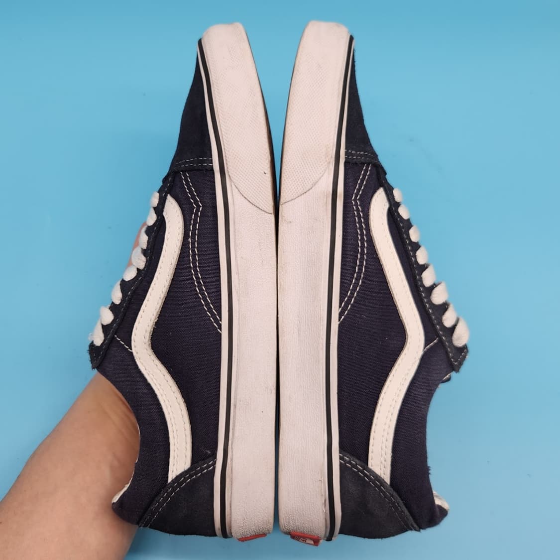 o 반스 올드스쿨 네이비 스니커즈 255 상품이미지5