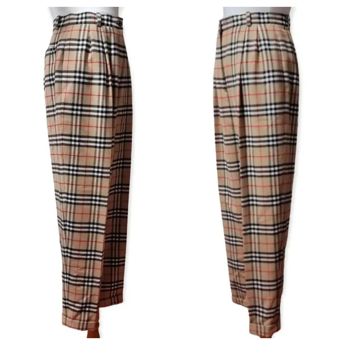 (25) 버버리바지 버버리체크바지 버버리팬츠 하이웨스트 상품이미지7