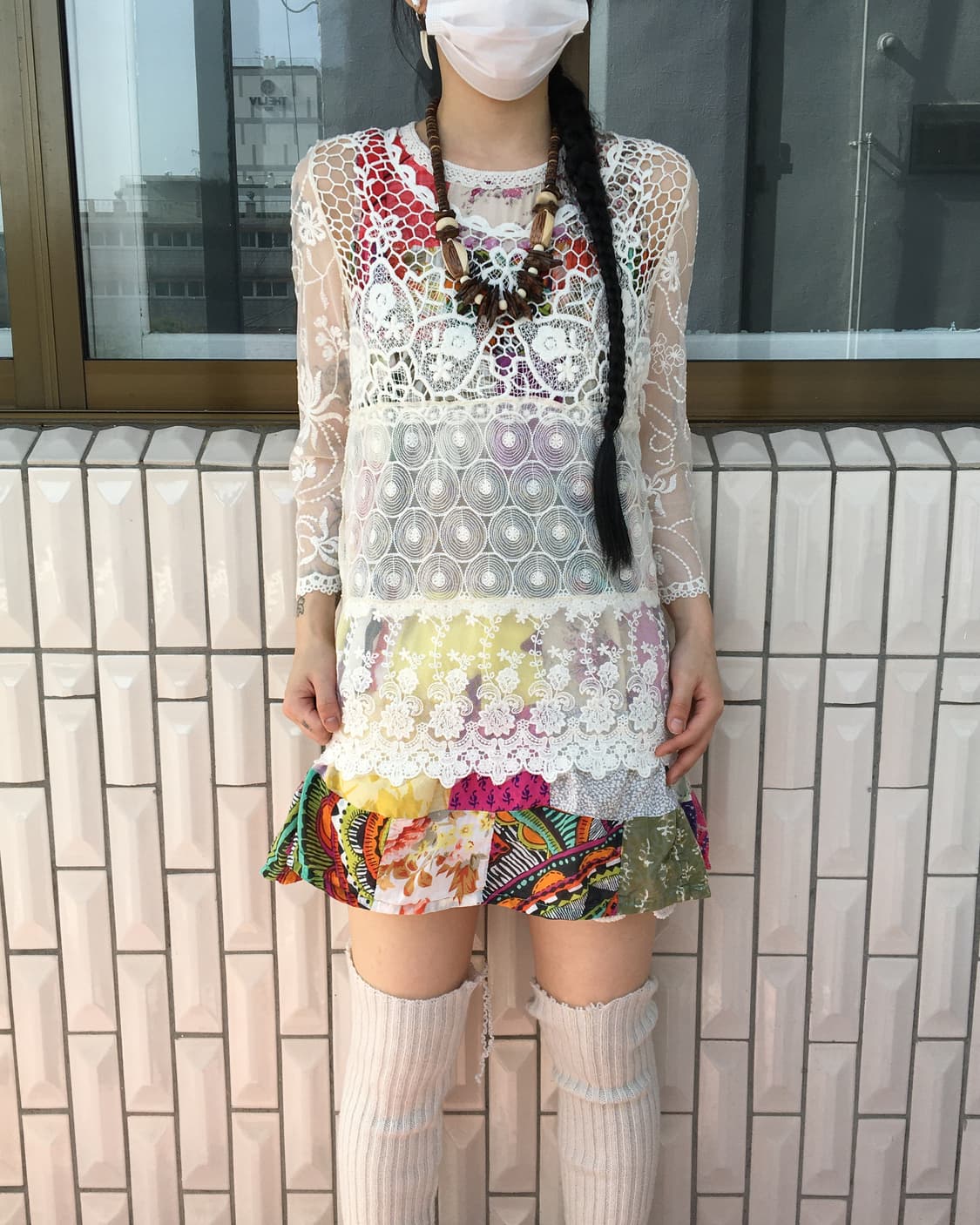 Lace layer crochet top 상품이미지6