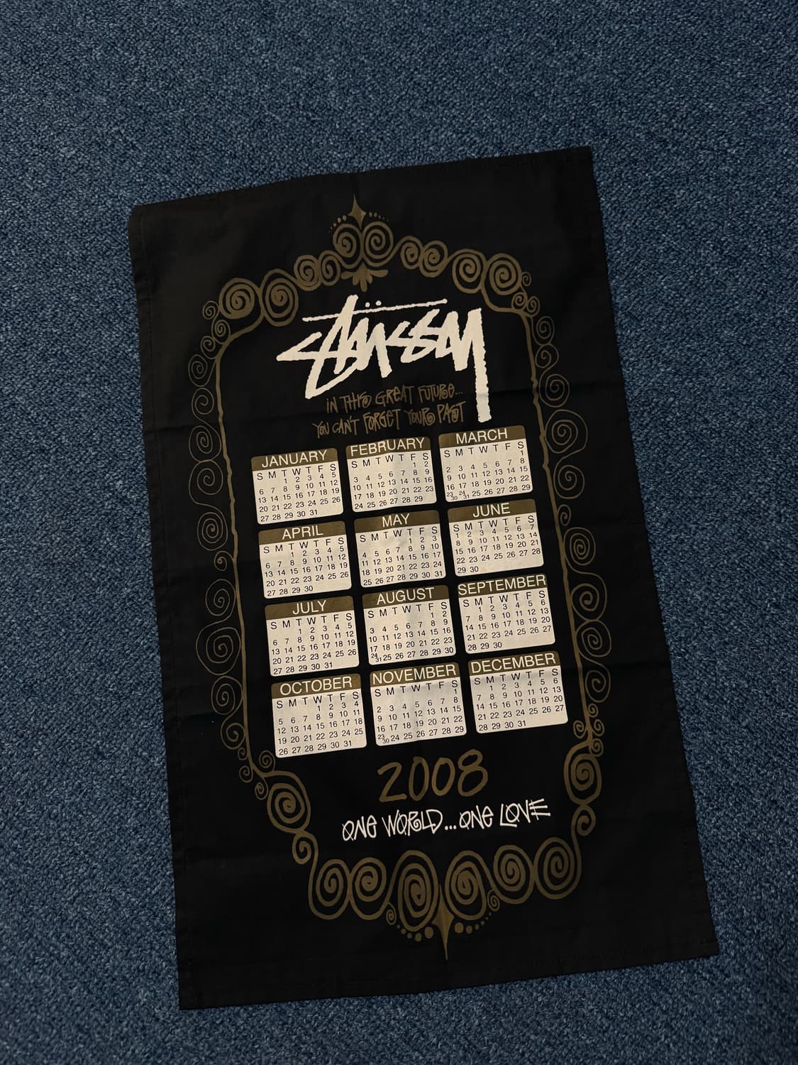 스투시 달력 캘렌더 장식품 소품 올드스투시  상품이미지1