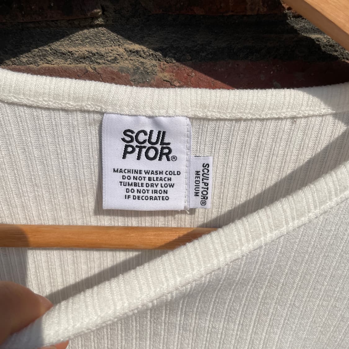 sculpter piping white t-shirt 상품이미지3