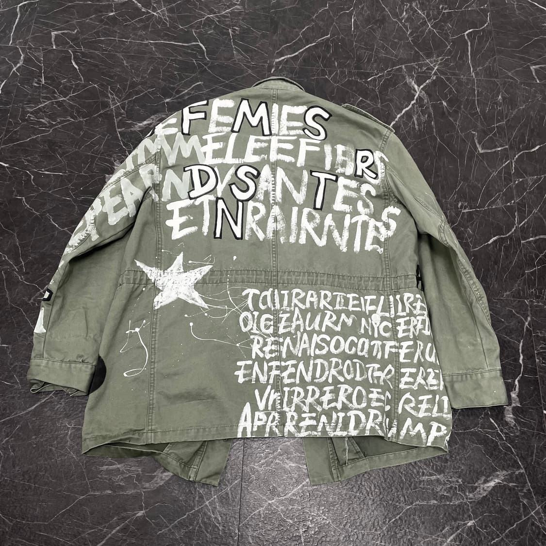 M 빈티지 페인팅 야상 자켓 상품이미지7