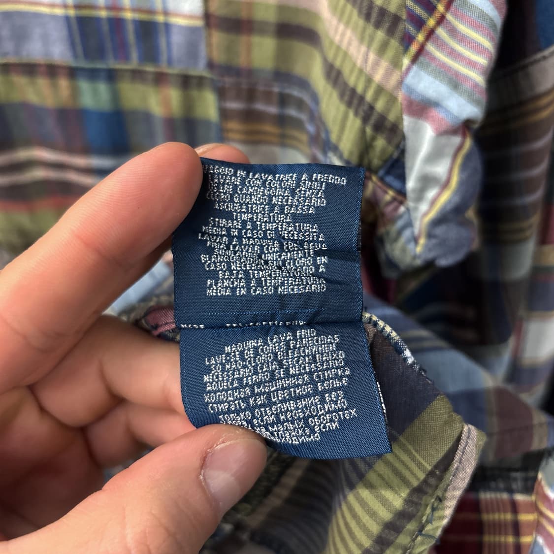 90s 폴로 랄프로렌 멀티패턴 마드라스 버튼다운 체크셔츠 N1078 상품이미지9