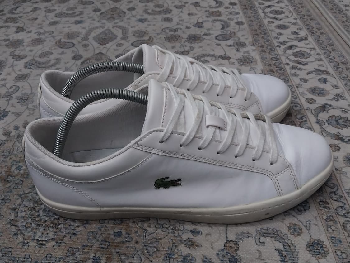 라코스테 래더 화이트 스니커즈 USA10사이즈 상품이미지4