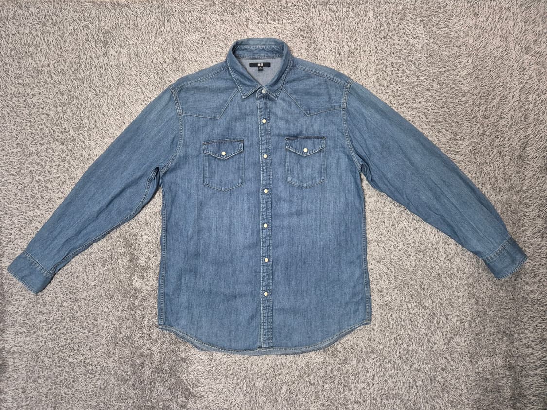 유니클로 남성 데님셔츠 XL 상품이미지1