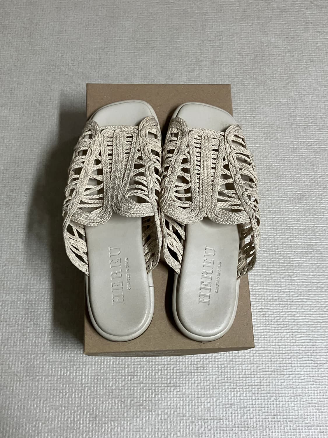 헤레우 hereu 캔버스 슬라이드 샌들 슬리퍼 37 상품이미지3