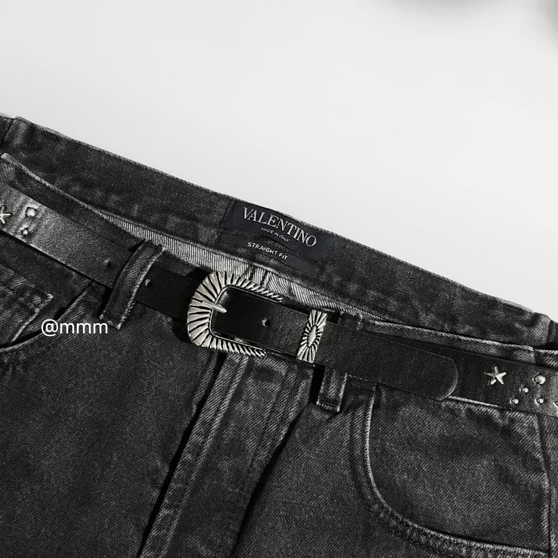 [Unisex] 스타찡 웨스턴 장식 가죽벨트 상품이미지2