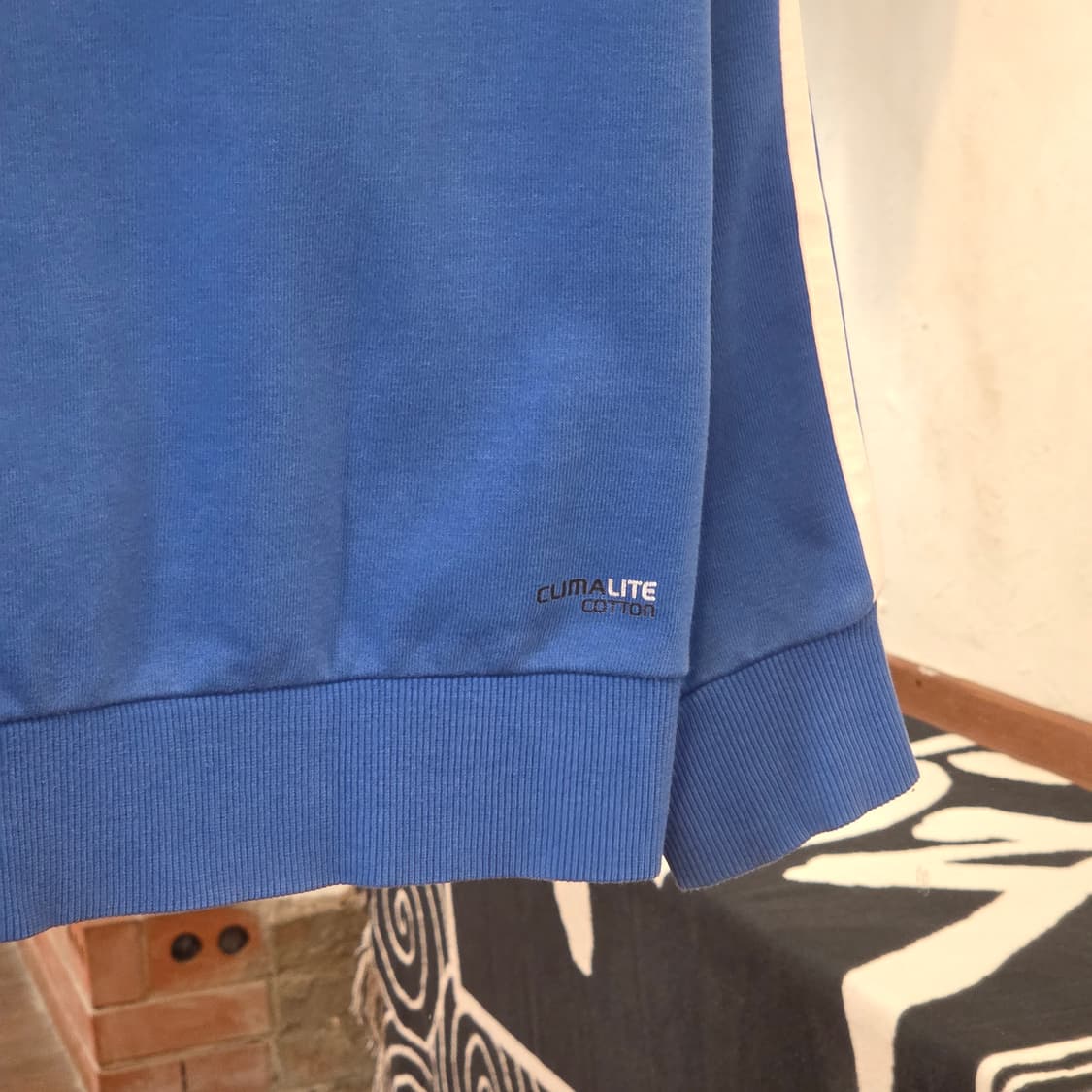 아디다스 블루 사이드 라인 후드집업 상품이미지8