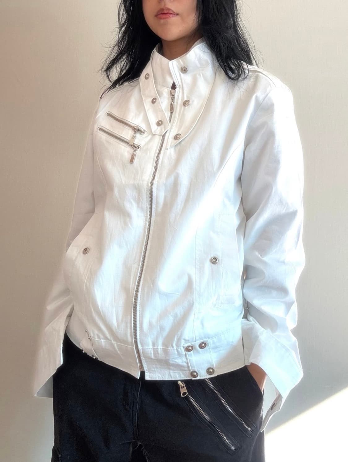 락시크 화이트 자켓 상품이미지2