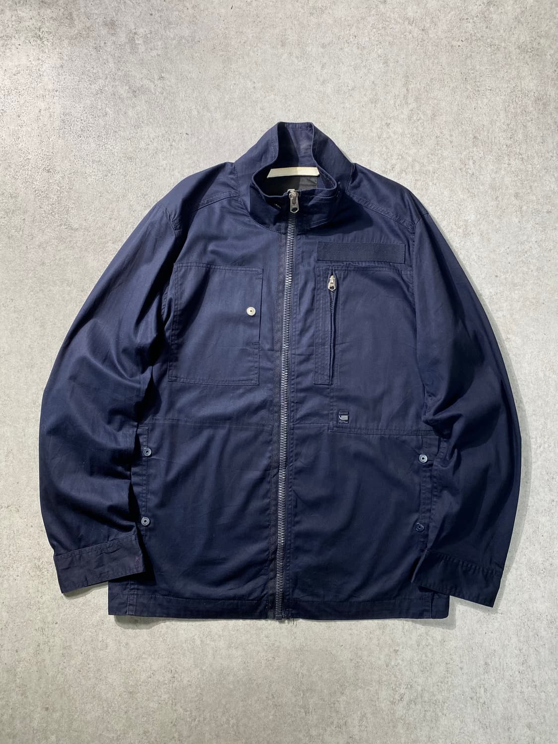 [L] G•Star Raw 지스타로우 재팬 네이비 코튼 집업 자켓 상품이미지1