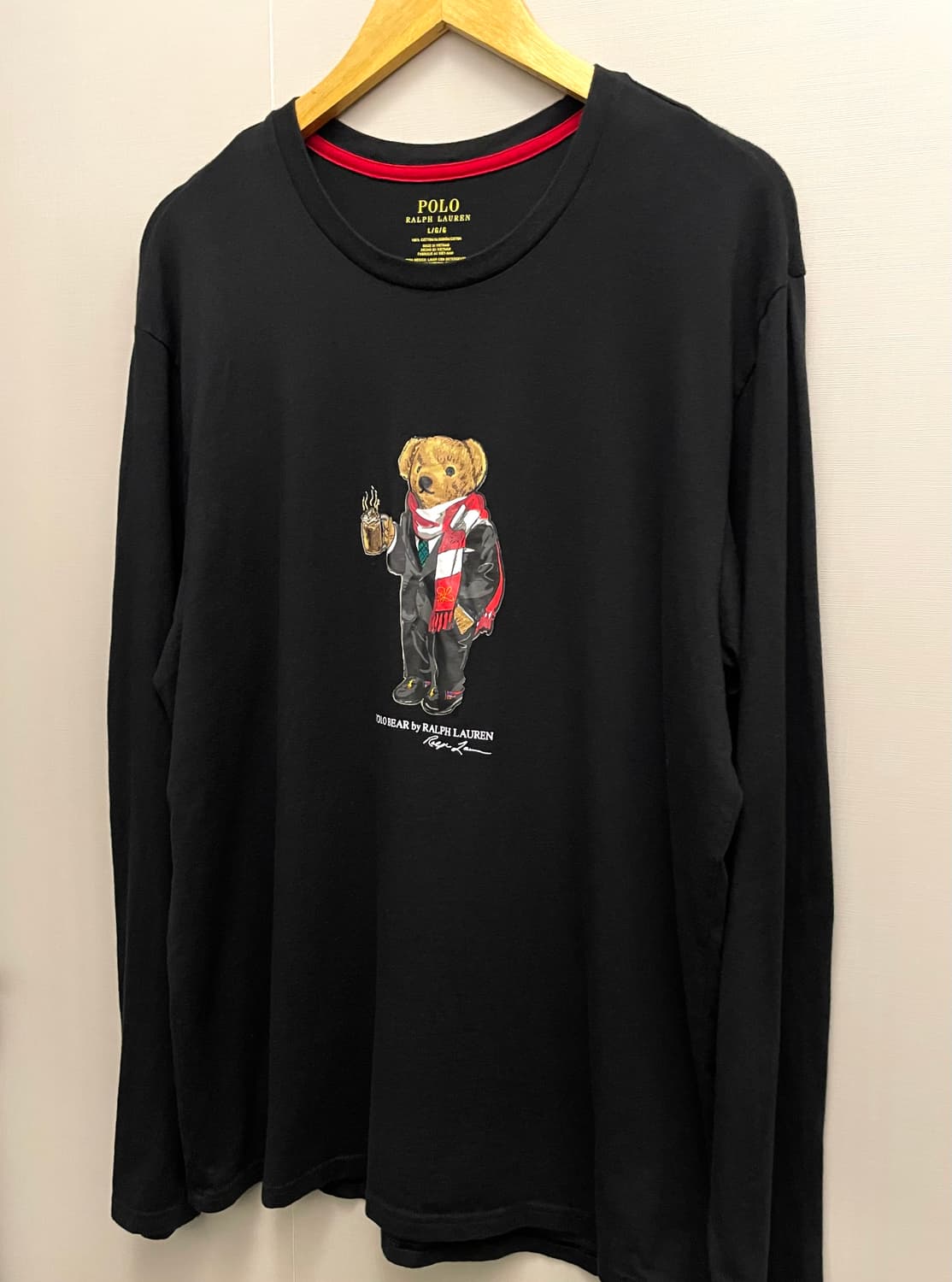 (L~XL)POLO 폴로랄프로렌 코튼 베어 그래픽 롱슬리브 긴팔티셔츠 상품이미지3