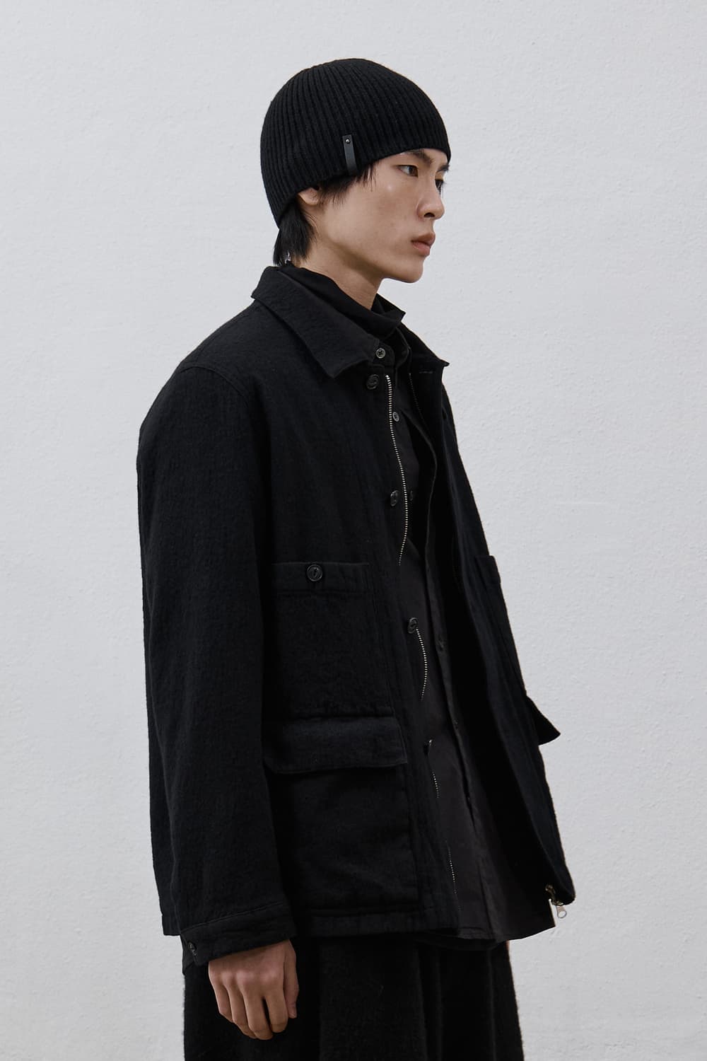 유스 레더 트림 니트비니 상품이미지2