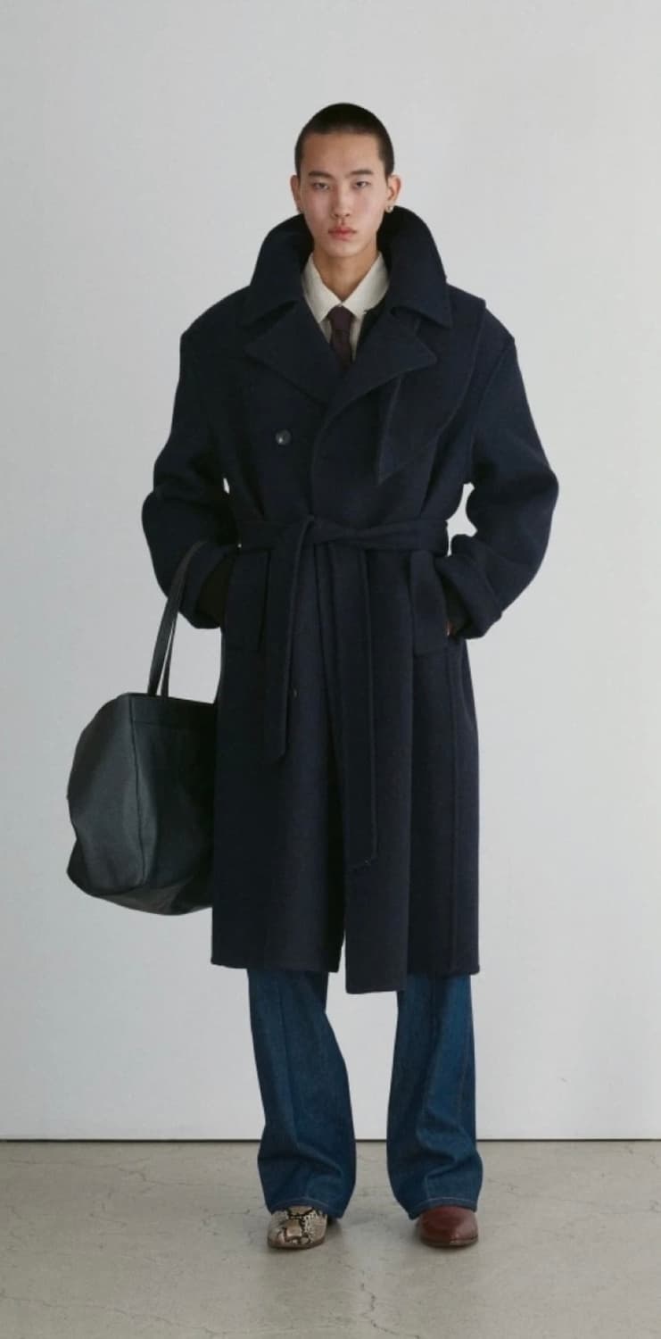 렉토 RECTO 핸드메이드 쿠세 오버 코트 상품이미지3