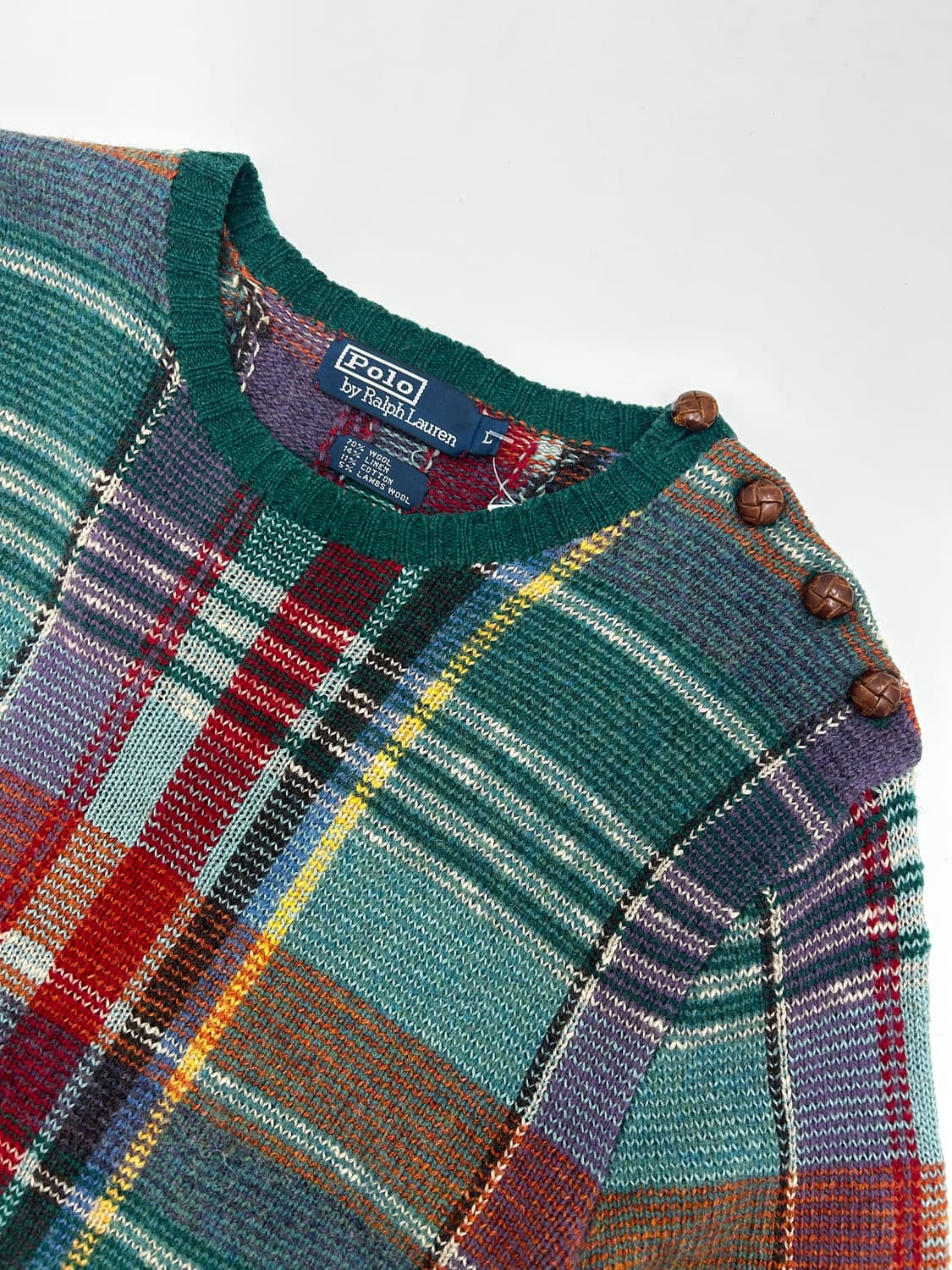 폴로 랄프로렌 체크 니트 상품이미지2