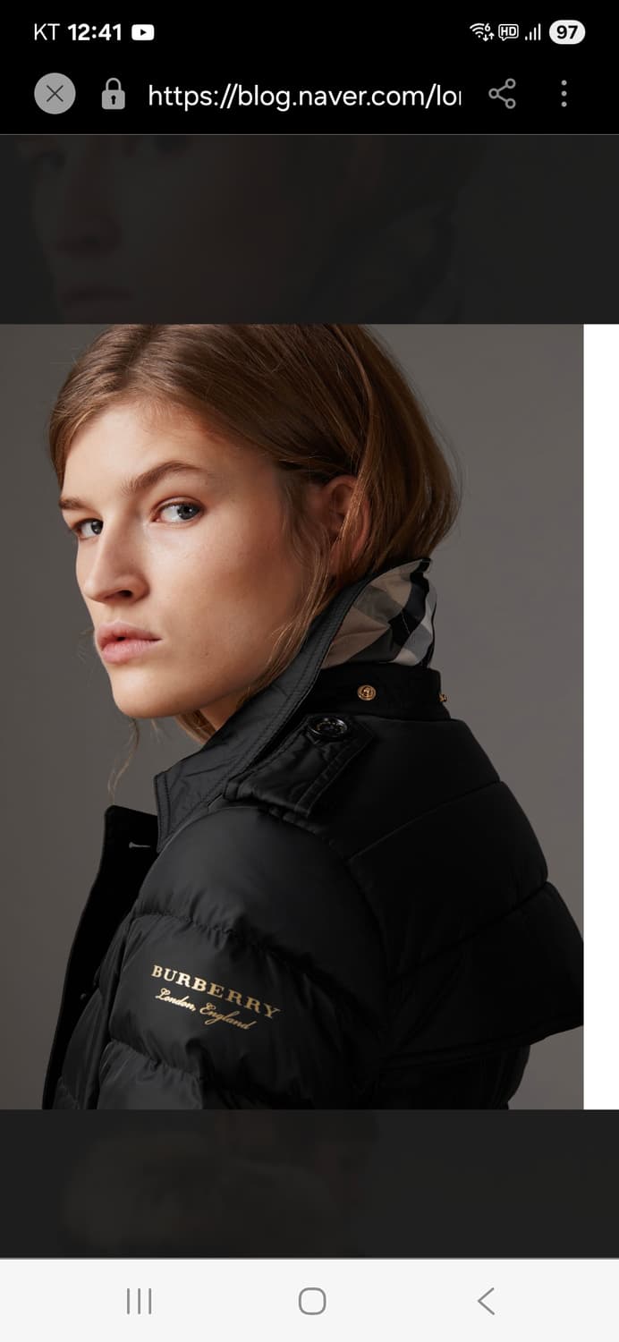 버버리 달머튼 롱 패딩 상품이미지7