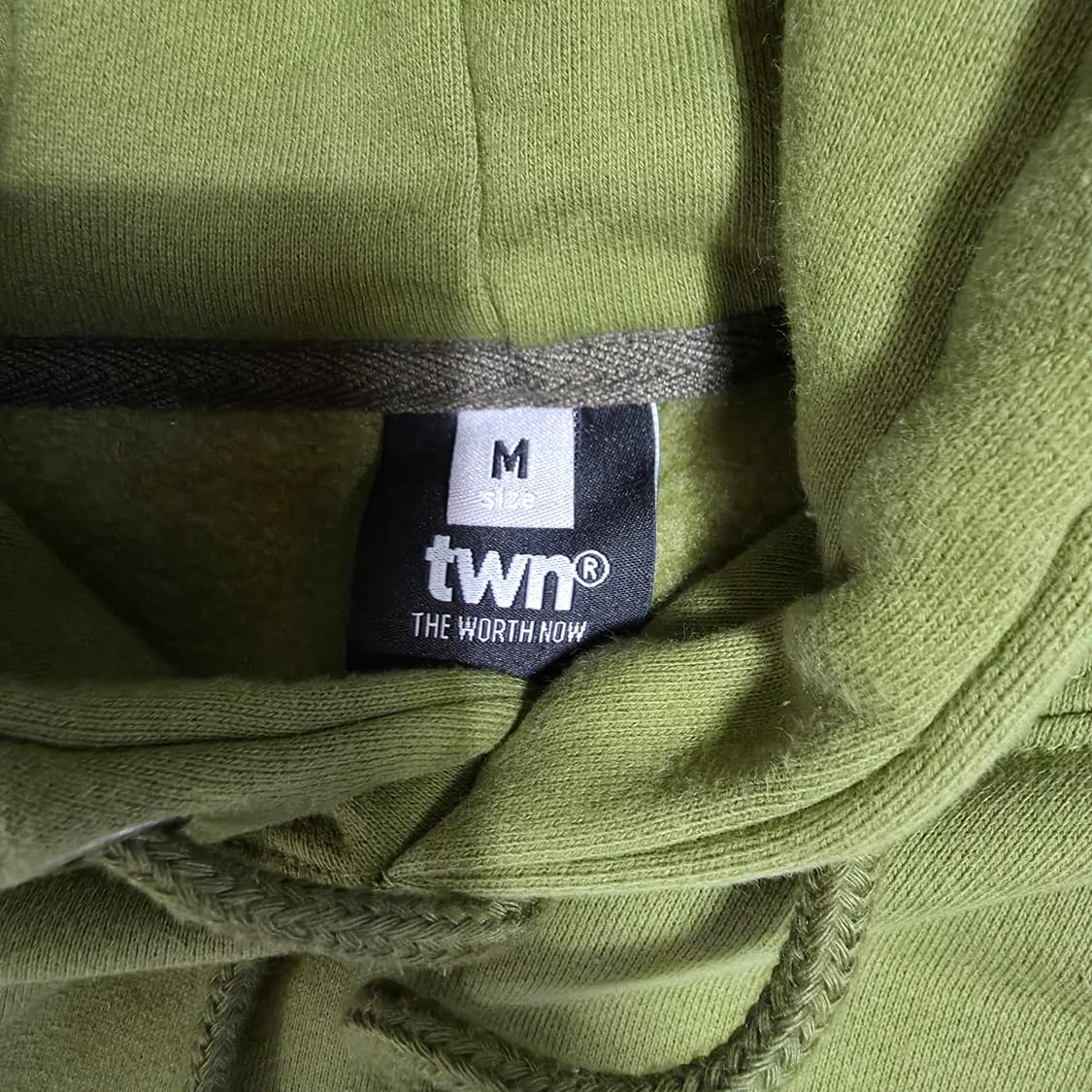 (M)TWN SLAKE 올리브 후드티 상품이미지4