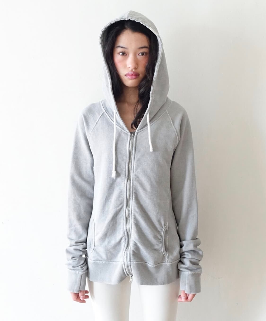 샵페어리 washed lily hoodie (grey) 상품이미지1