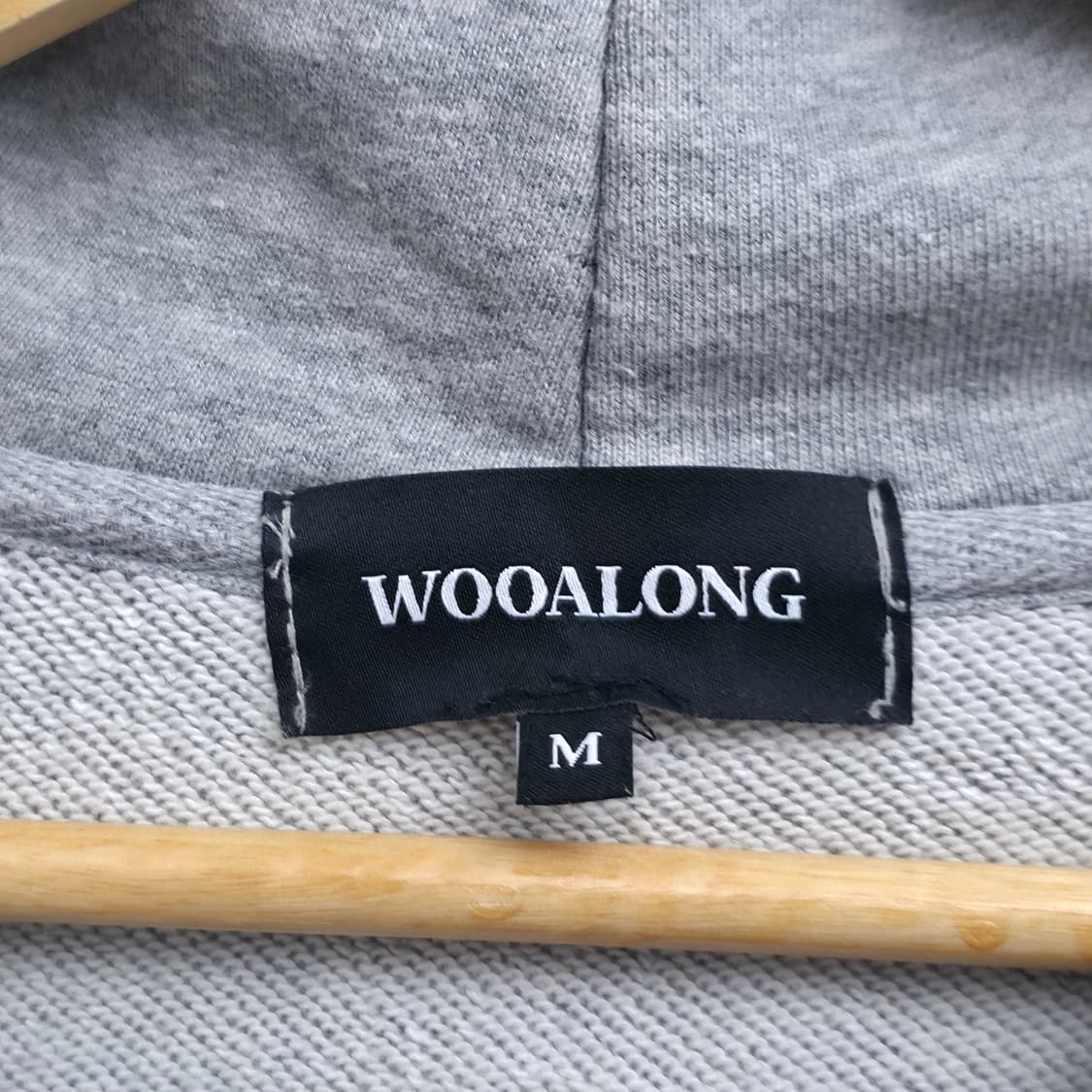 [M] 우알롱 그레이 후드집업 상품이미지5
