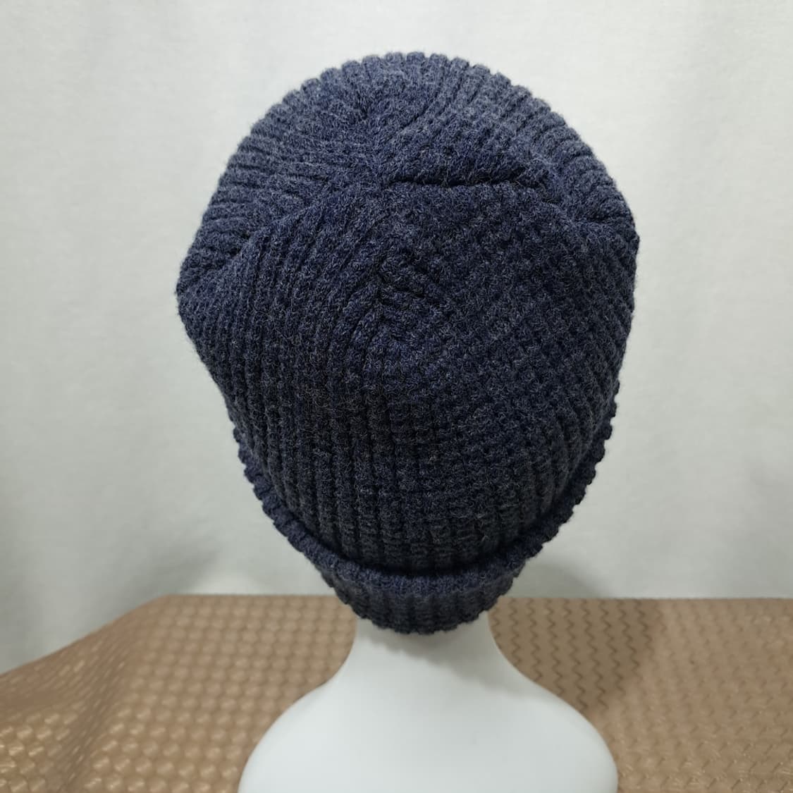 한국판 컨버스 올스타 자수 로고 네이비 와플 니트 비니 P2015 상품이미지5