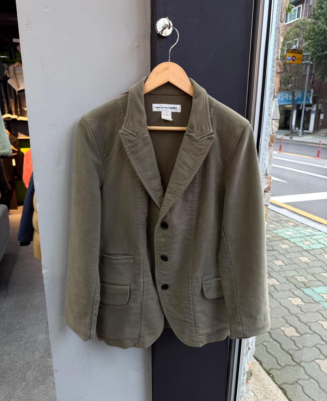 XS/ 꼼데가르송 코튼 블레이저 자켓 상품이미지2