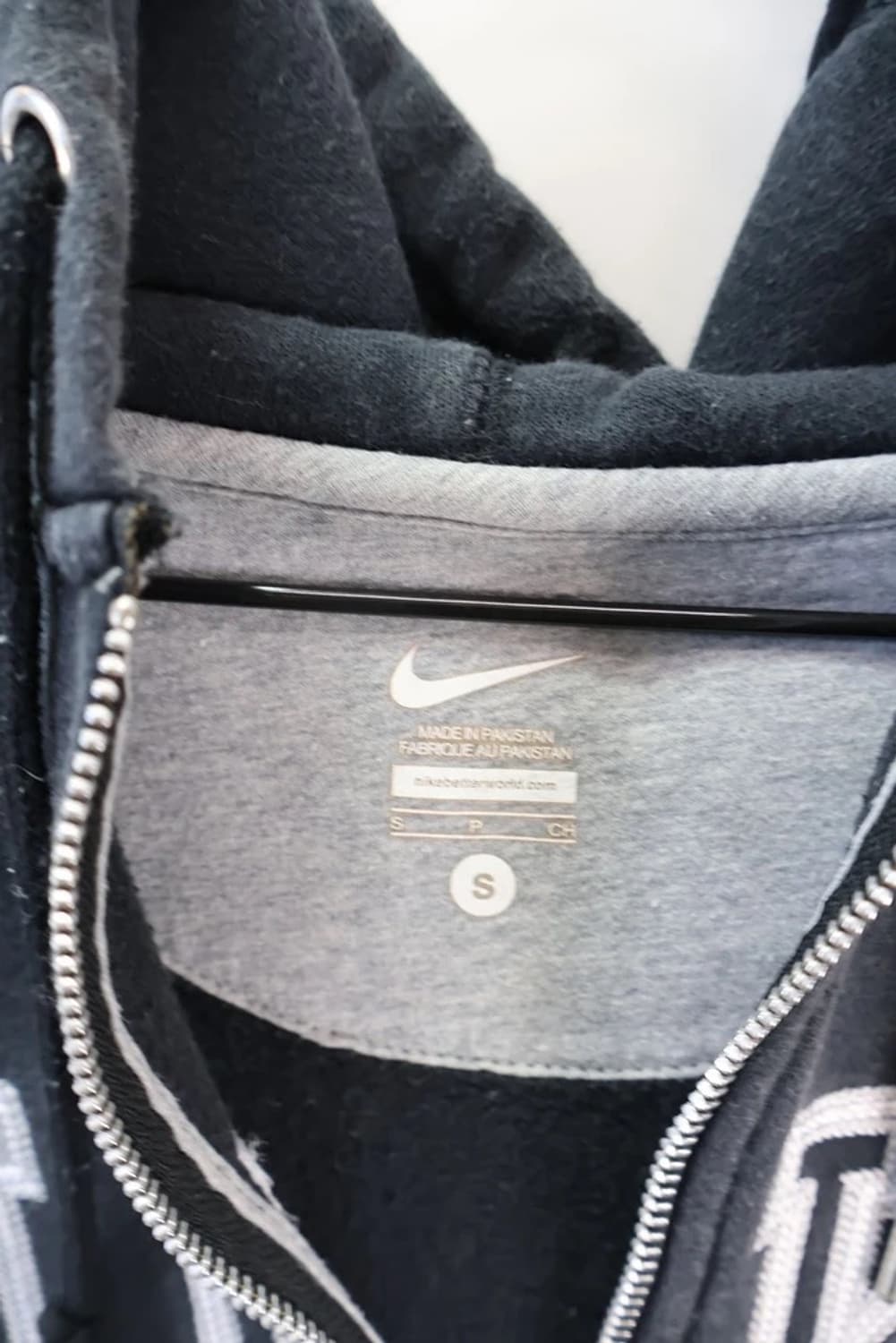 나이키 빅 로고 블랙 후드집업 상품이미지6