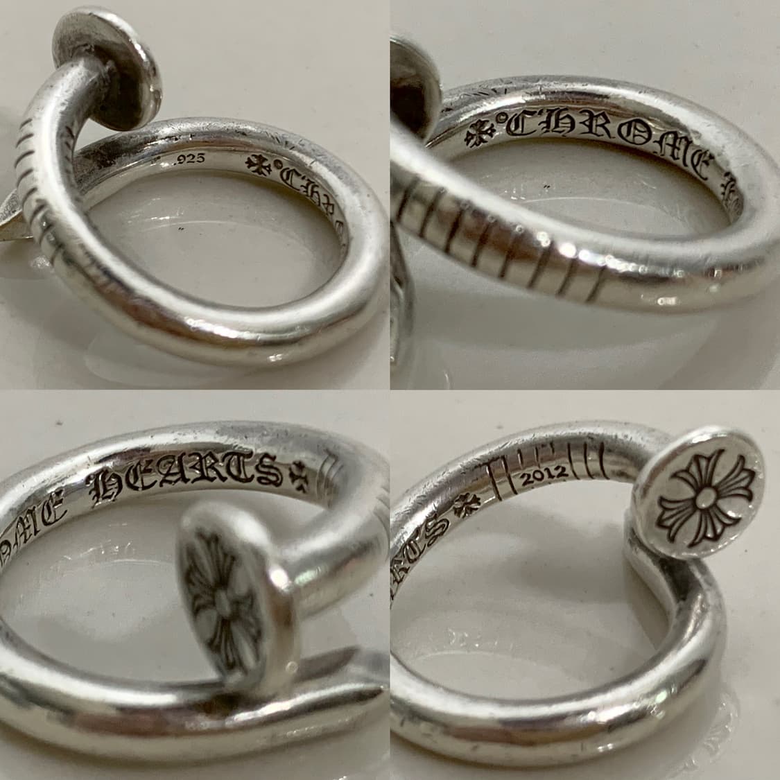 [US 4] 크롬하츠 플랫 네일링 못반지 상품이미지8