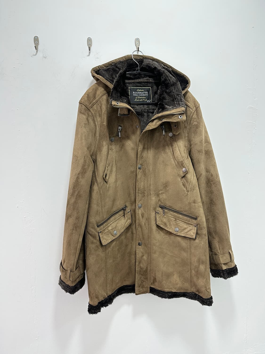 Roushatte grunge suede fur trimming jk 상품이미지3