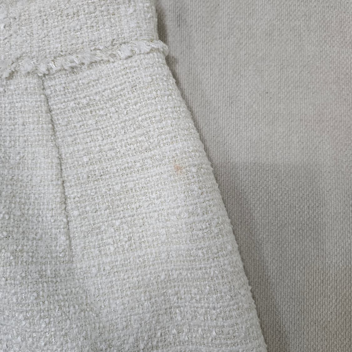 70 빈티지 화이트 크로셰 미니 스커트 0330Y 상품이미지5