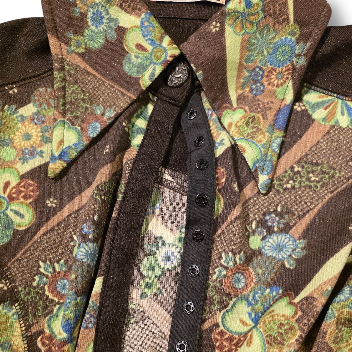 오즈온 에스닉 플라워 벨슬리브 셔츠 상품이미지6