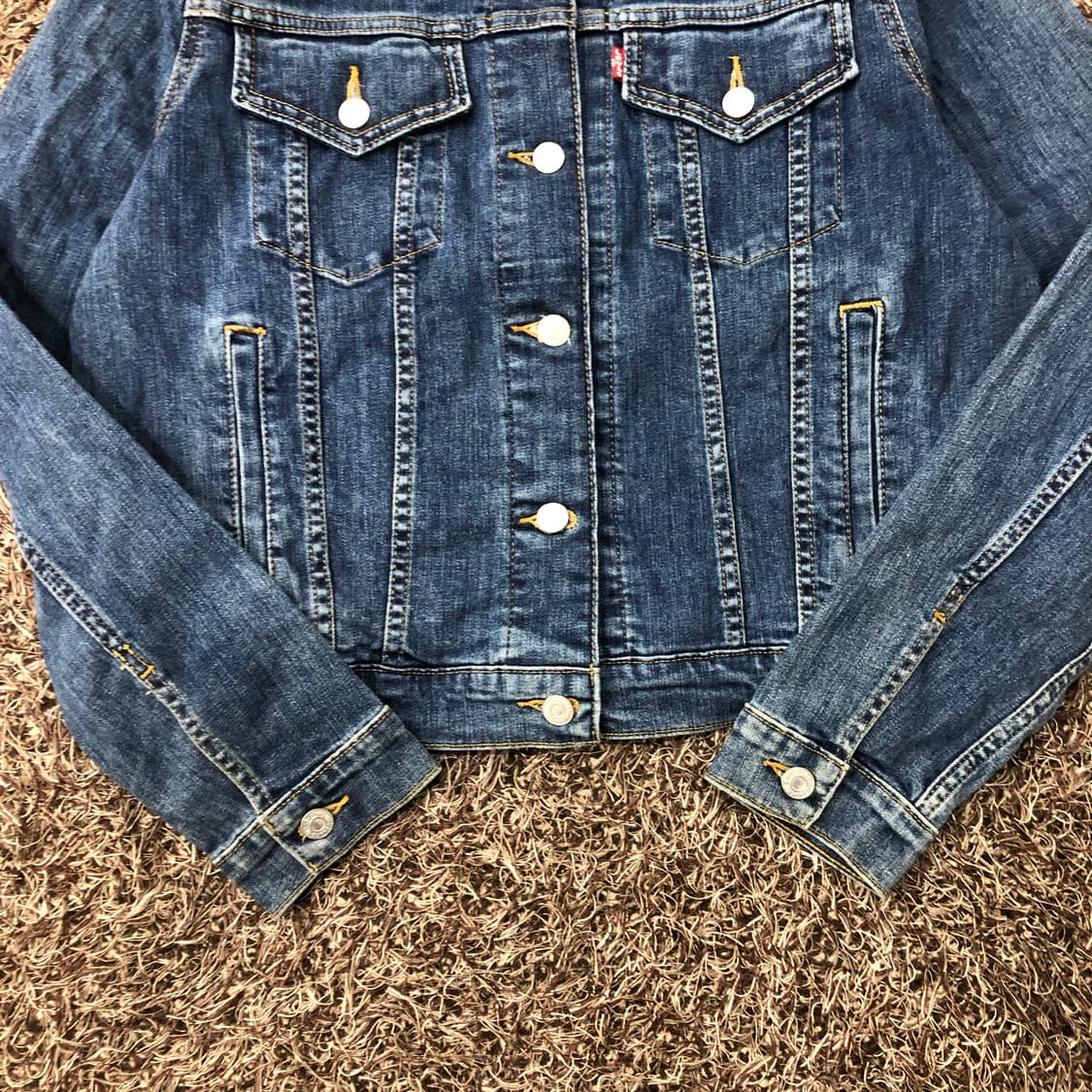 리바이스 크롭 데님 트러커 자켓 상품이미지3