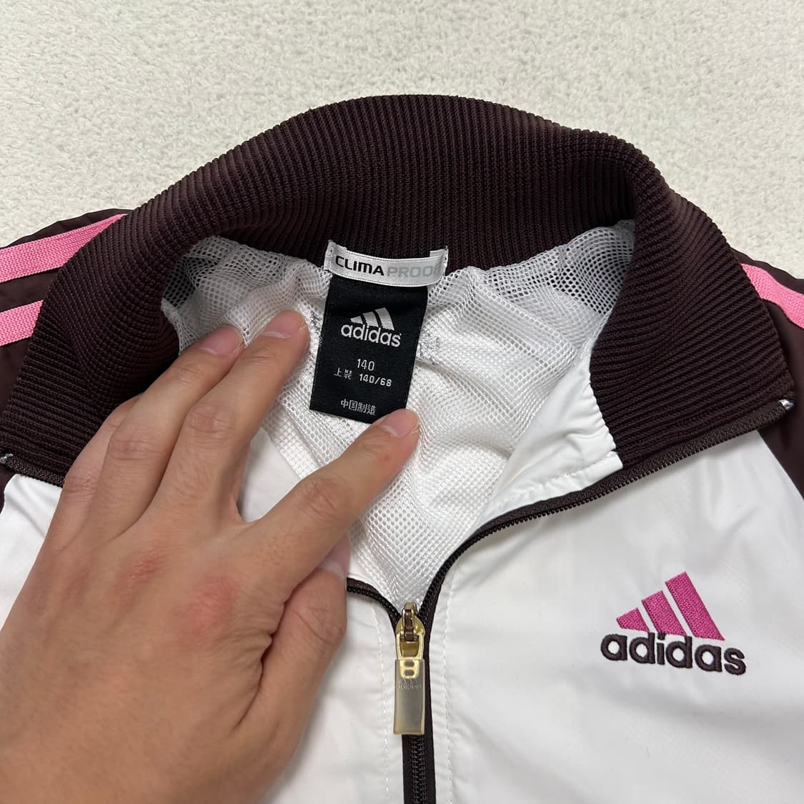 Adidas  brown pink windbreaker 상품이미지6