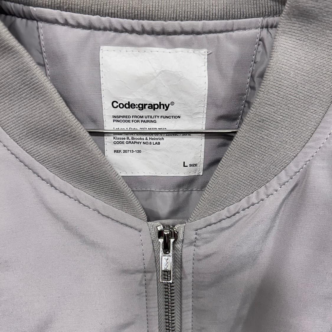 코드그라피 레더와펜 누빔 ma-1 항공 점퍼패딩 상품이미지3