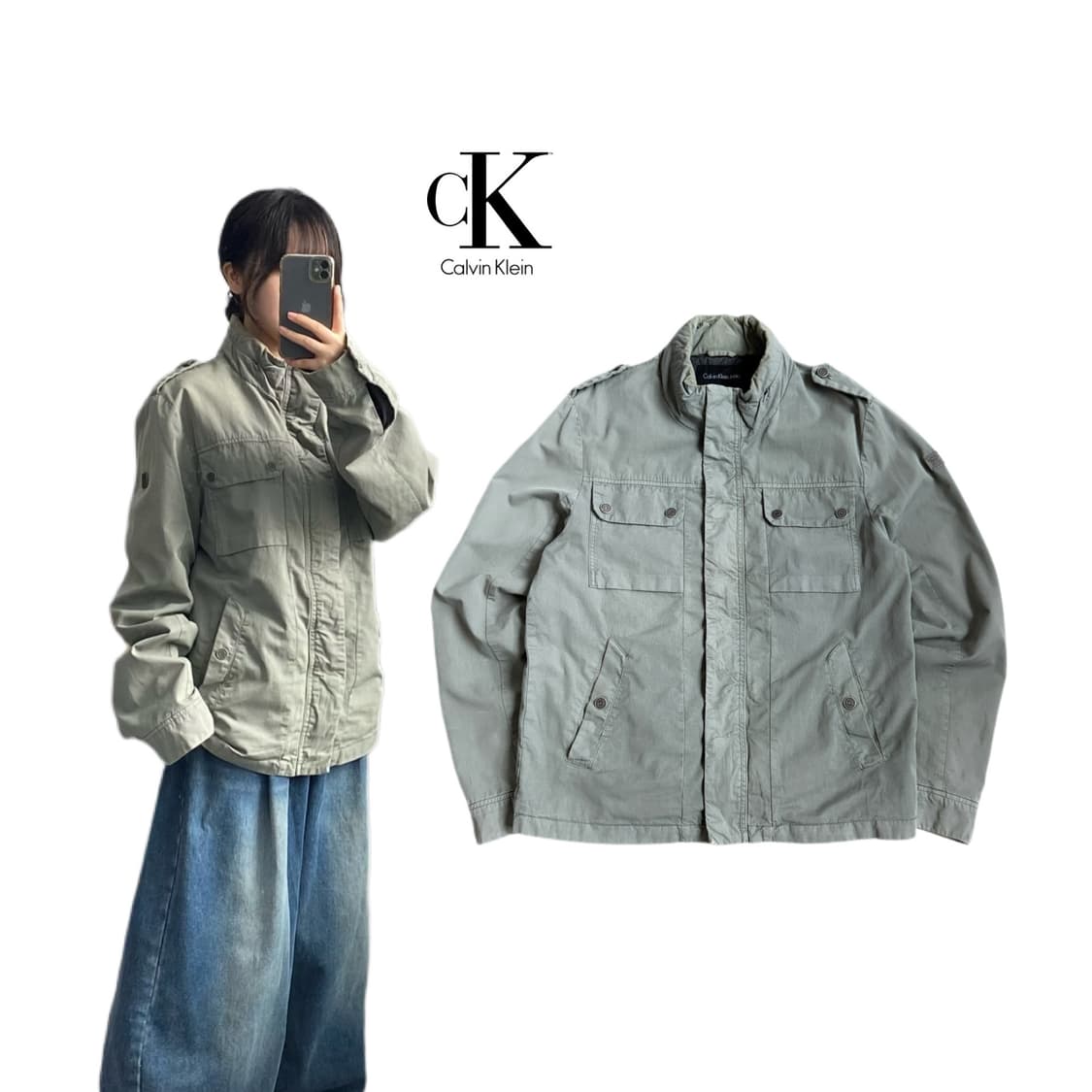 캘빈클라인 워싱 테크니컬 필드 자켓 상품이미지1