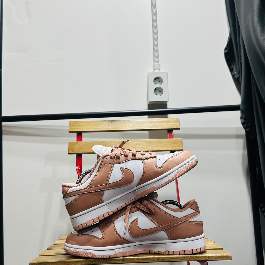 270) 나이키 운동화 남성 남자 신발 덩크 로우 핑크 화이트 운동화 상품이미지7