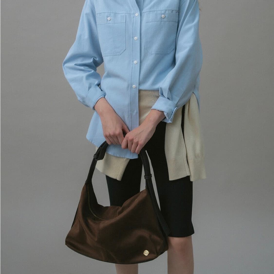 언에디트 스웨이드 데일리 호보백 상품이미지3