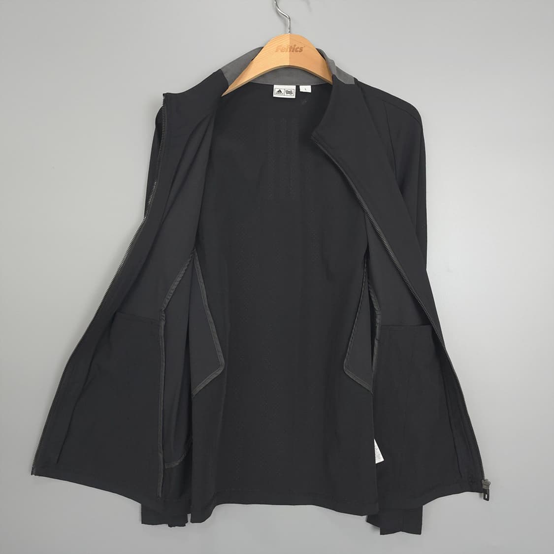 아디다스 Adidas 바람막이 집업 자켓 블랙 L 상품이미지4