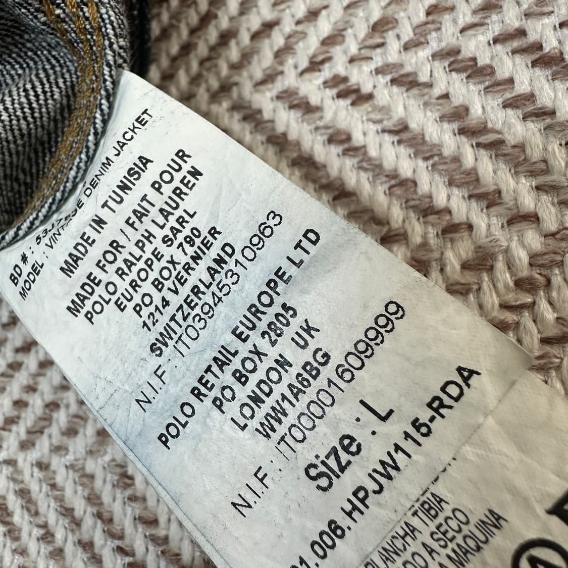 POLO JEANS woman denim trucker jacket 상품이미지5