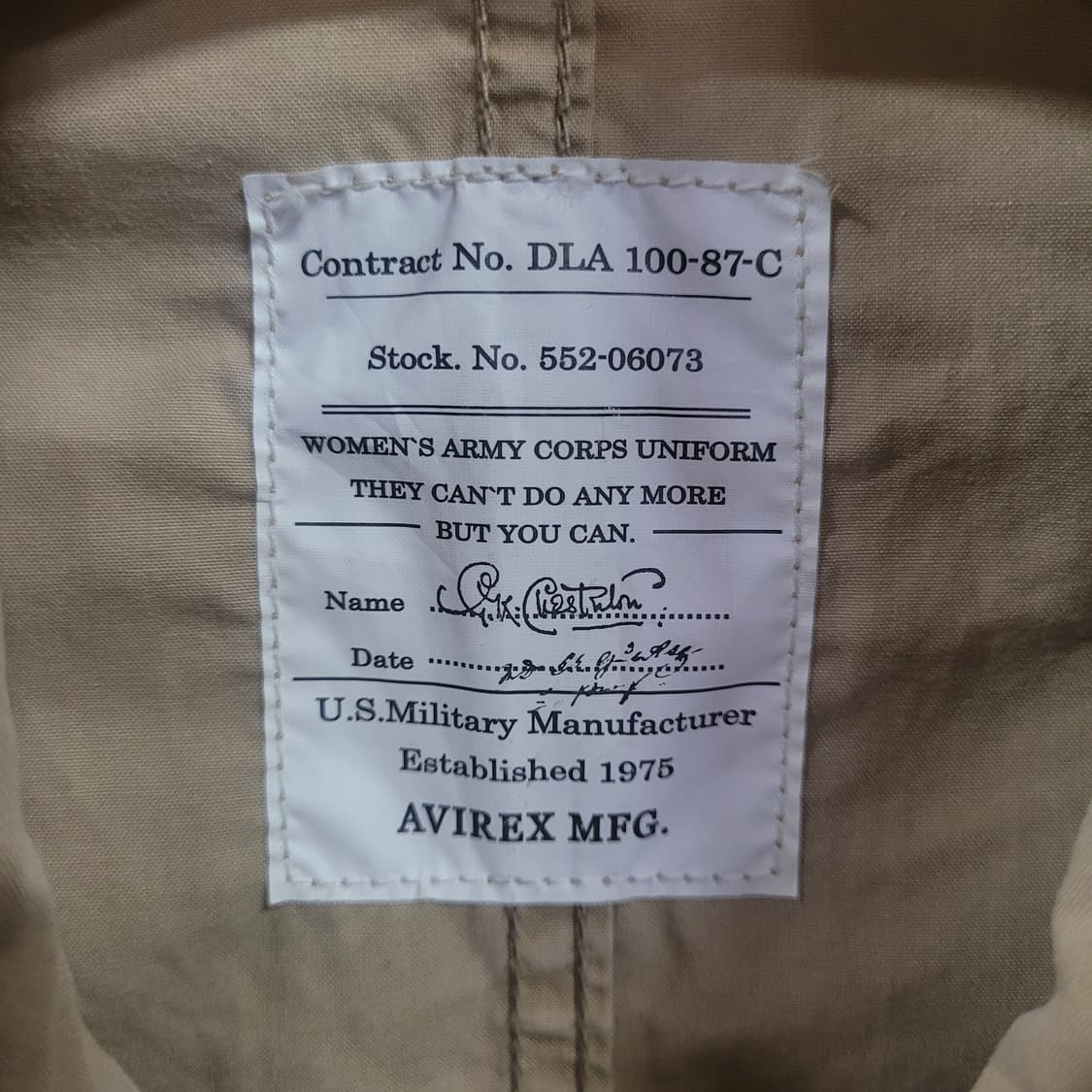 AVIREX 아비렉스 빈티지 아카이브 반팔 집업 자켓  상품이미지5