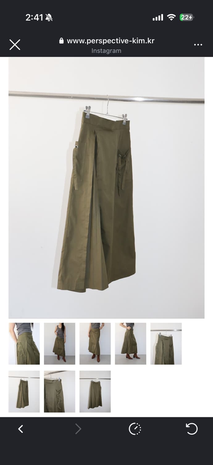 ROSEBUD skirt khaki 상품이미지6