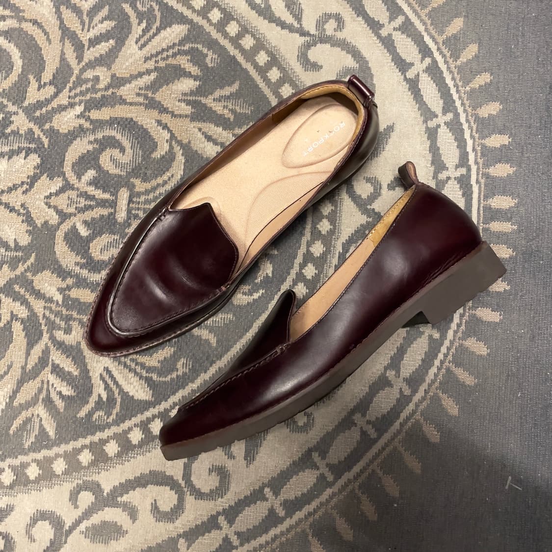 락포트 (우먼) 브라운 레더 로퍼 상품이미지1