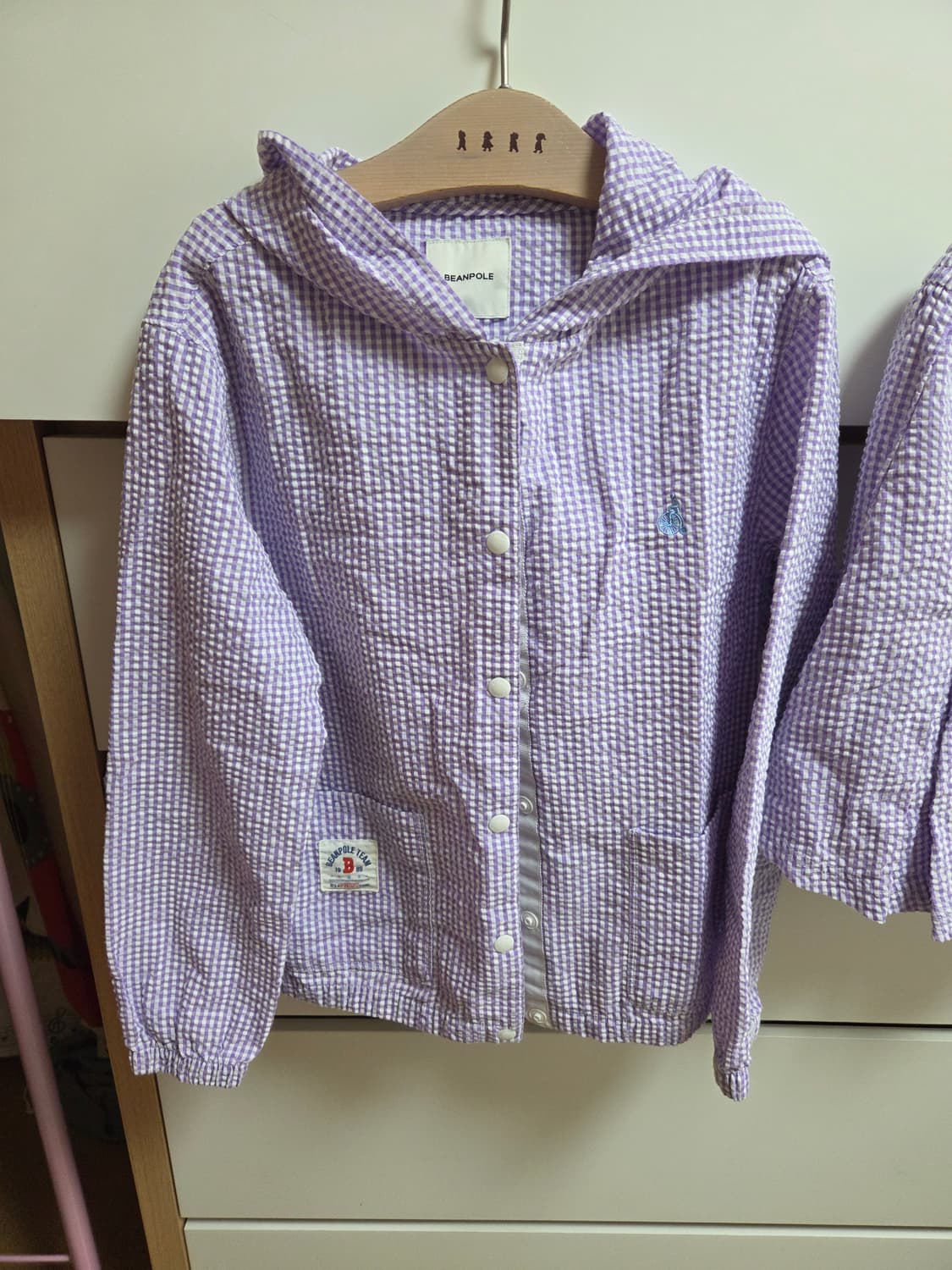 빈폴 키즈 보라색 체크무늬 셋업 상품이미지1