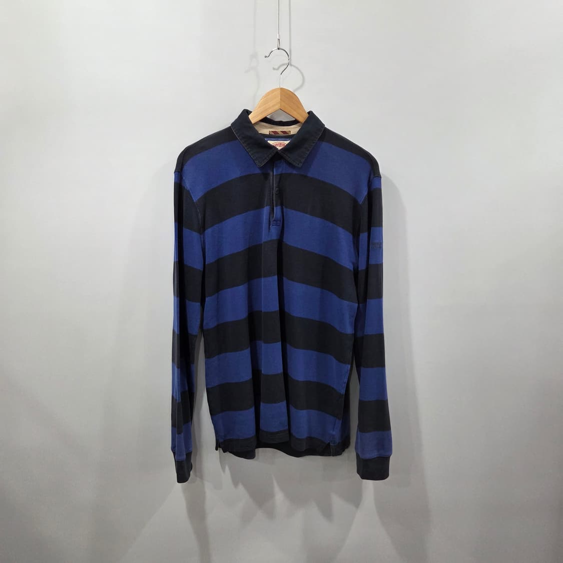 브룩스브라더스 스트라이프 코튼 카라 롱슬리브 L 상품이미지1