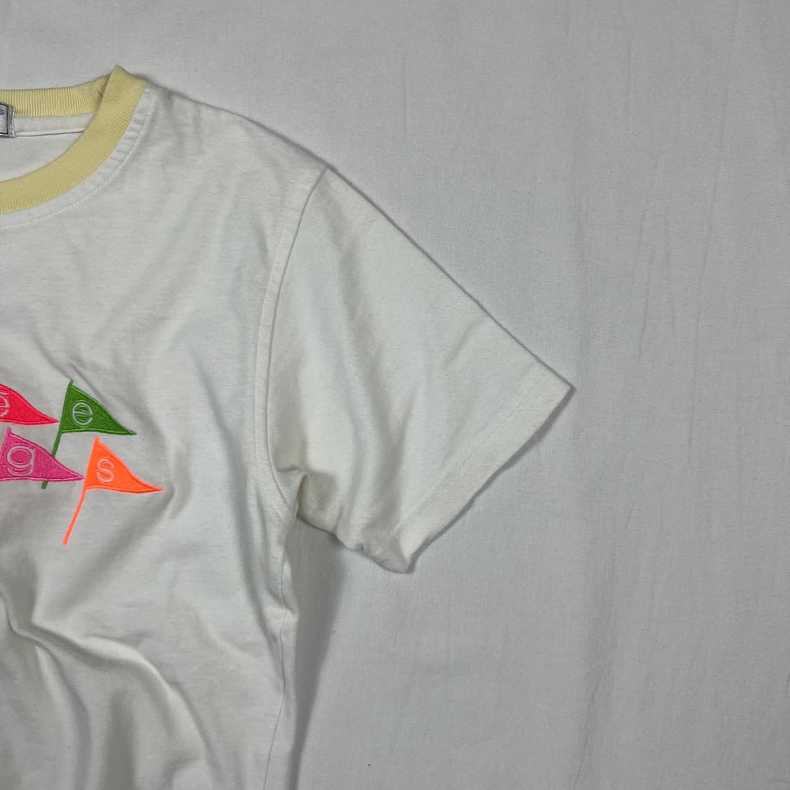 90‘s 꾸레주 꾸레쥬 courreges 깃발 로고 반팔티 상품이미지3