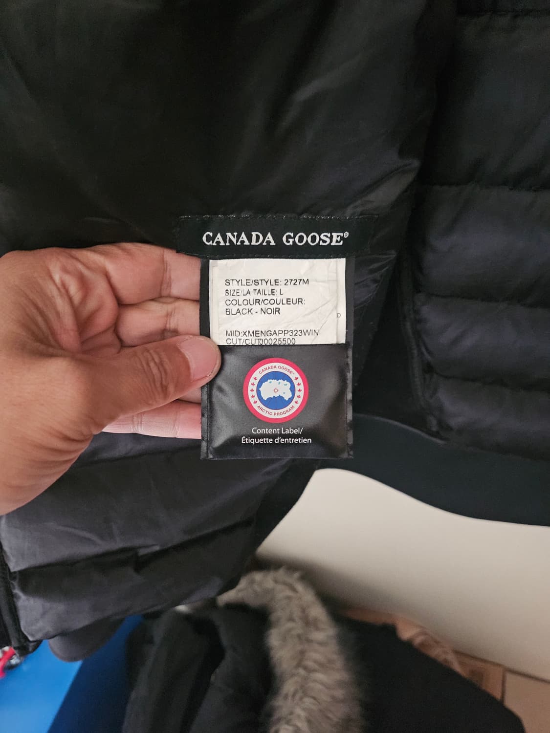 캐나다구스 hybridge percent 패딩 블랙 L 상품이미지7